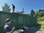 Arbeitseinsatz "Containerdach"